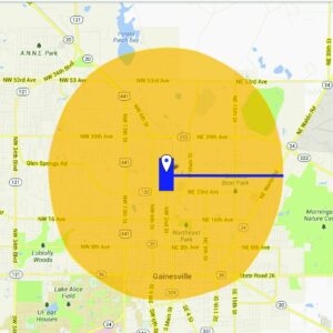 cabot/koppers superfund site map in Gainesville, FL